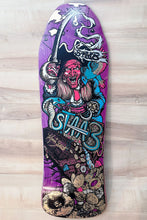 Load image into Gallery viewer, 40th Anniversary Purple Autographed Kevin Staab Pirate Skateboard Deck SOLD OUT!

